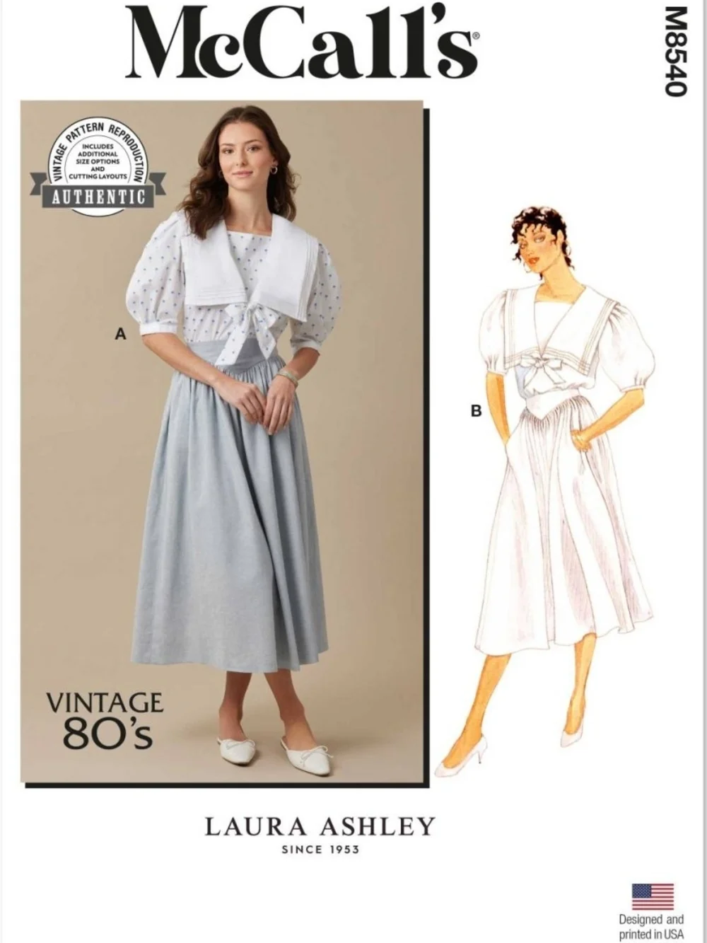 McCall's Pattern M8540 Size U5 *UNCUT*